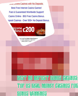 Best no deposit bonus casinos usa players