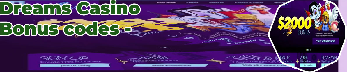 Dream casino bonus codes